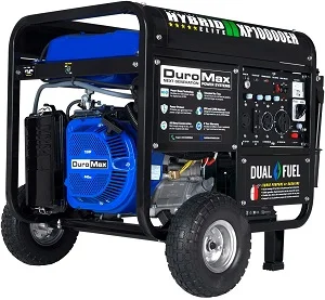 DuroMax XP10000EH Dual Fuel Powered Portable Generator